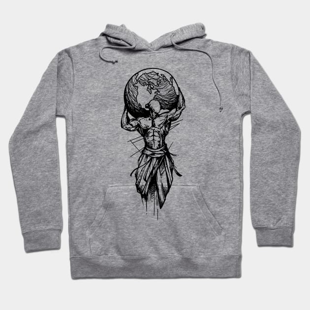 Strong Man Hoodie by hitext